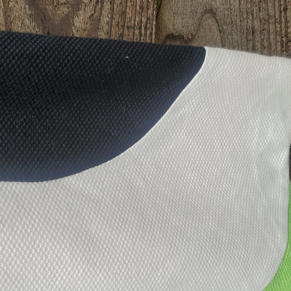 Tibi Swirl pattern Skirt 6 pink lime black & white cotton piqued - Picture 2 of 5